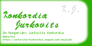 konkordia jurkovits business card